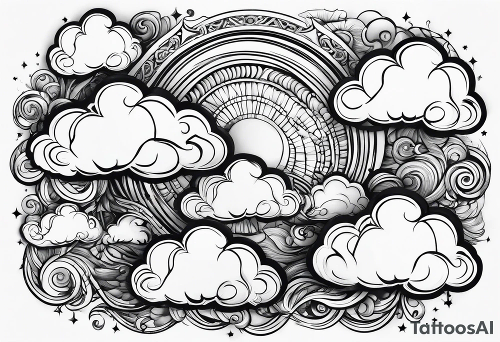 Clouds tattoo idea