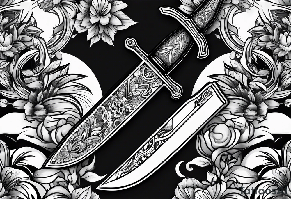 knife tattoo idea