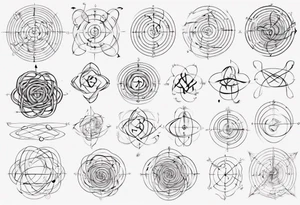 The mathematical 6,1 prime knot  that is cute, shape it like a friendship graph tattoo idea