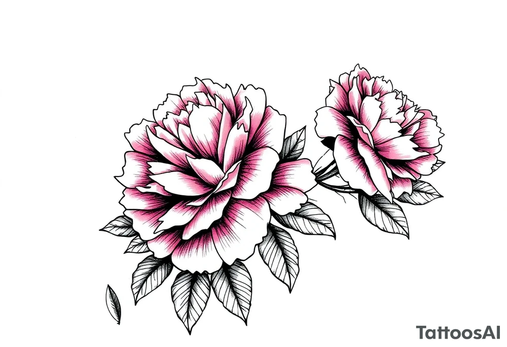 pink peonies on a woman arm tattoo tattoo idea