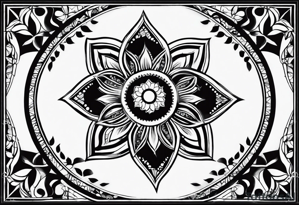 Small unalobe symbol tattoo idea