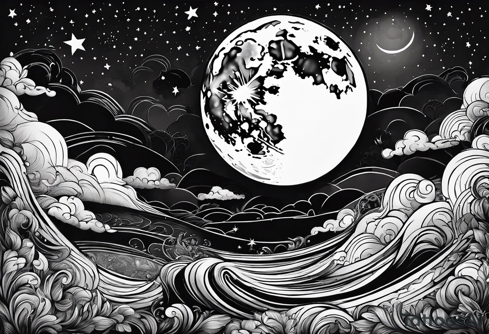 Goodnight moon and goodnight you, when you're all that I think about tattoo idea