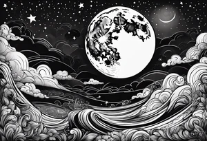 Goodnight moon and goodnight you, when you're all that I think about tattoo idea
