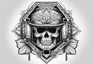 Mens harness tattoo tattoo idea