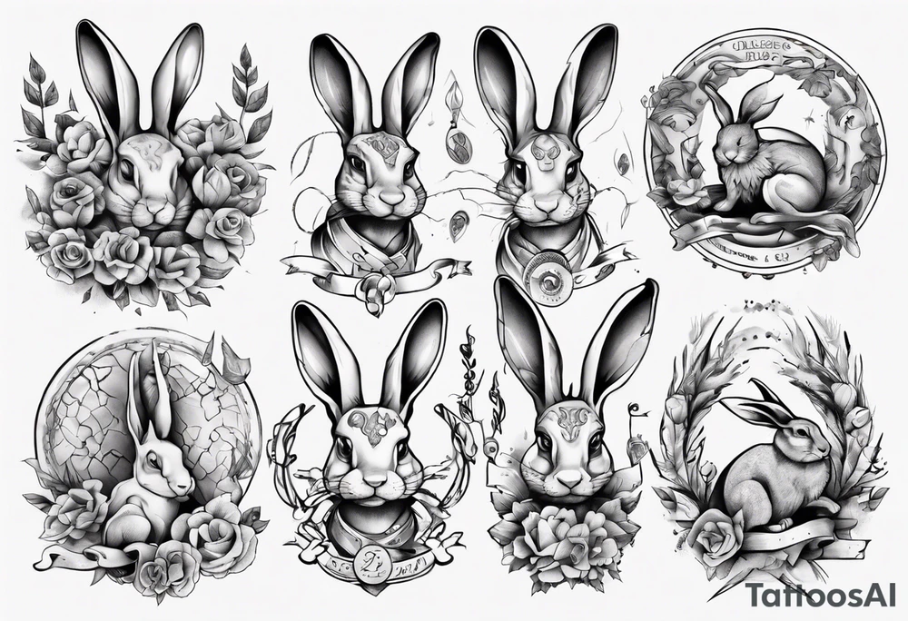 Schlange und Hase tattoo idea