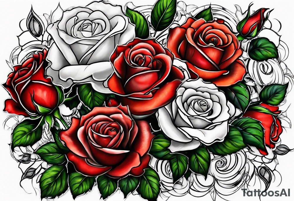 detroit city  , roses , ♍️ tattoo idea