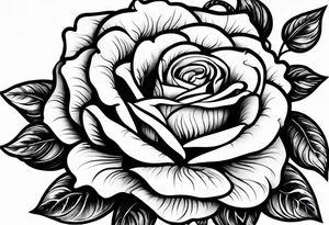 3 flowers rose avec un serpent tattoo idea