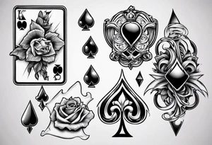 royal flush tattoo idea