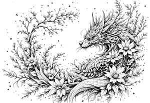 Magical,nature, tattoo idea