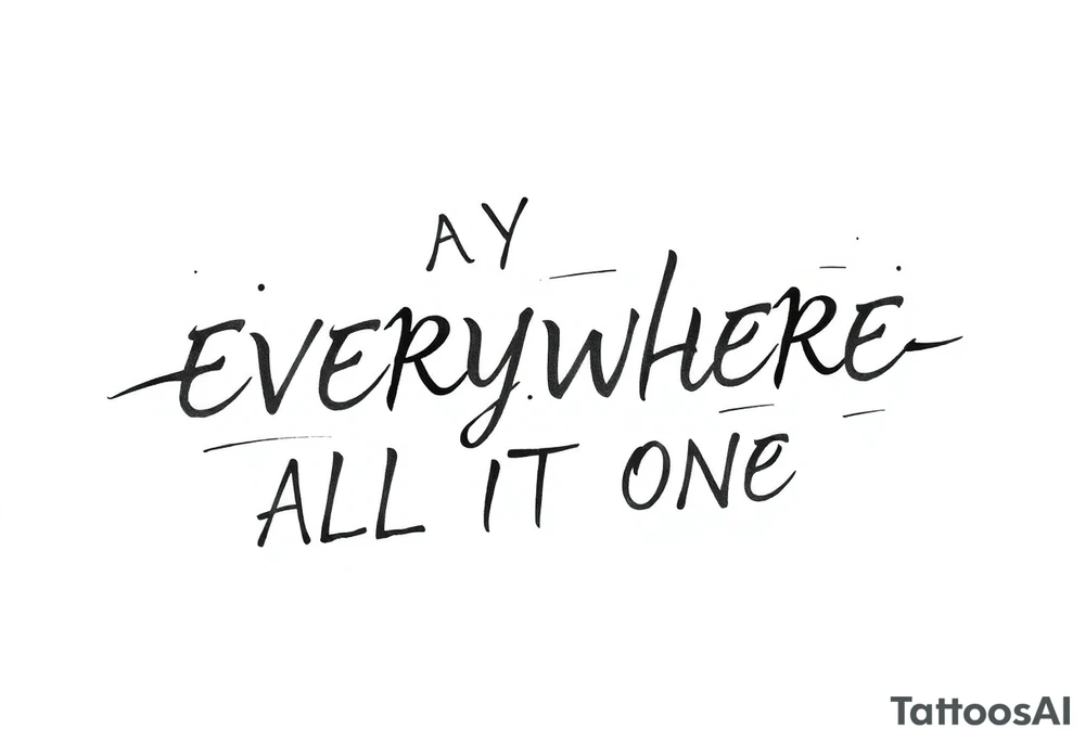 Everything everywhere all at once tattoo idea