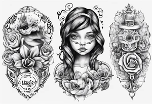 My children's names Maggie and Lucas tattoo idea
