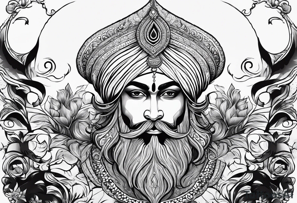 Ek omkaar sikh  
design for a tatoo on chest tattoo idea