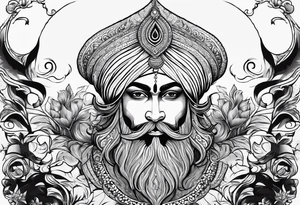 Ek omkaar sikh  
design for a tatoo on chest tattoo idea