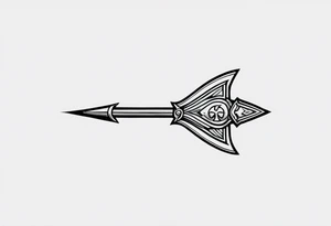 Ancient spartan spear symbol tattoo tattoo idea