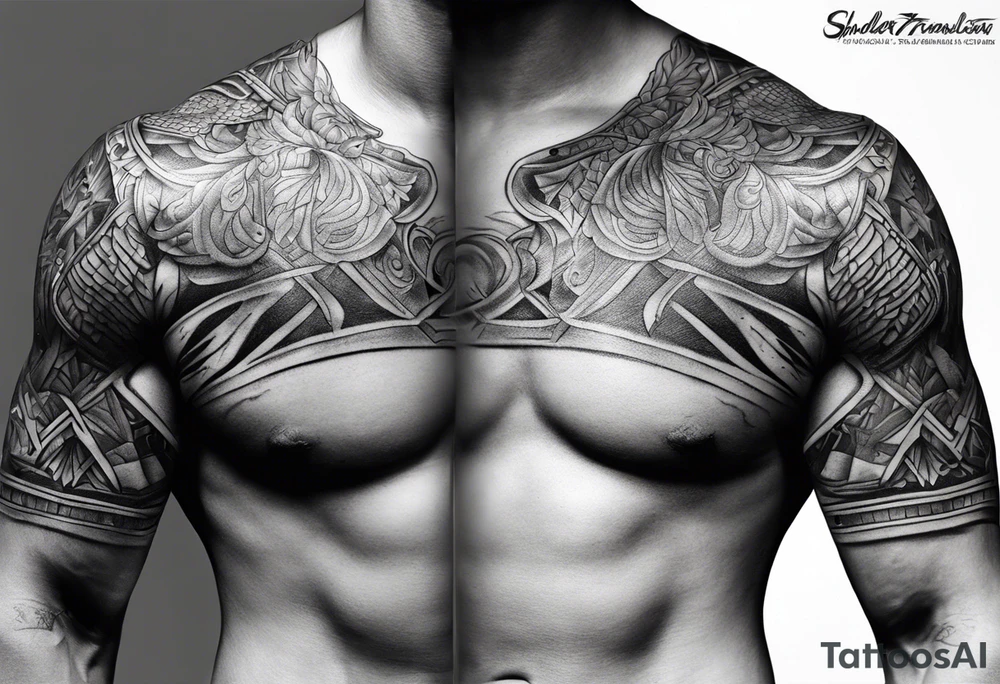 SHOULDER ARMOUR TATTOO tattoo idea