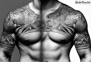 SHOULDER ARMOUR TATTOO tattoo idea