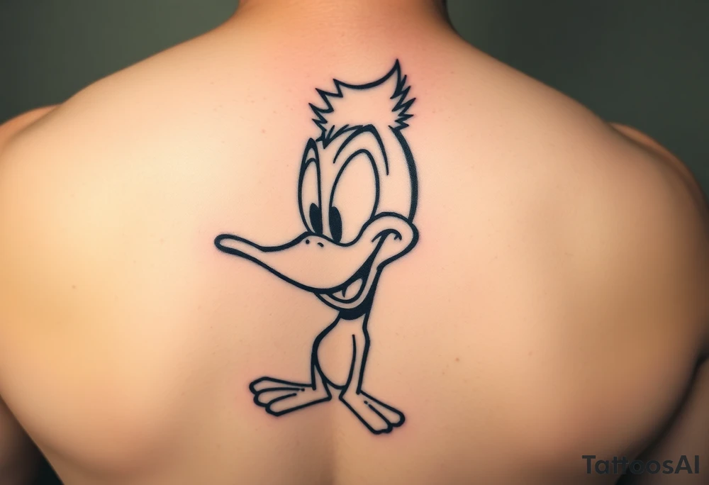 Older Daffy duck high tattoo idea