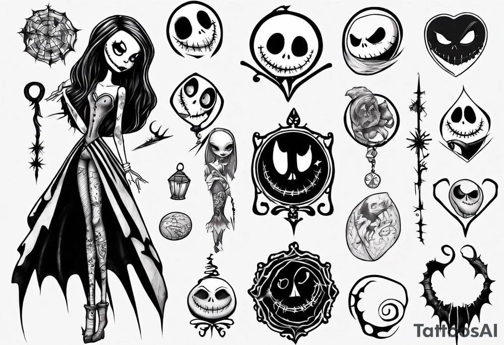 Nightmare before Christmas Sally tattoo idea