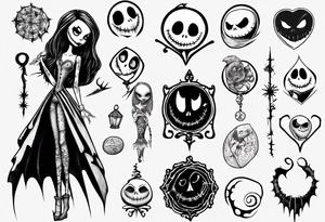 Nightmare before Christmas Sally tattoo idea