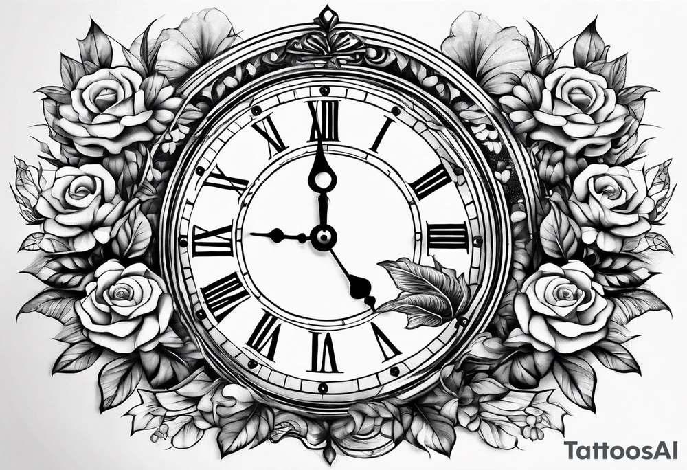 flow of time personified tattoo idea