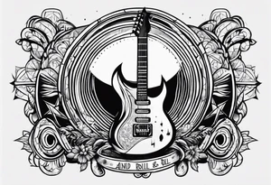 Rock and roll sign tattoo idea