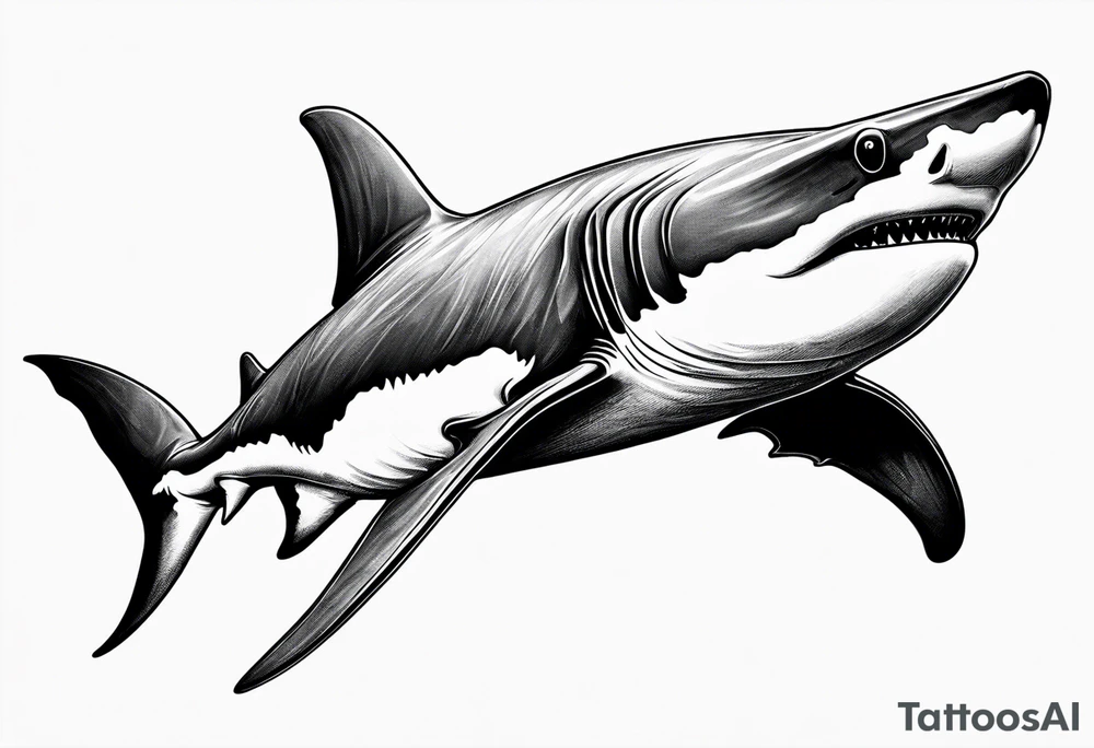 Hammerhead shark tattoo idea