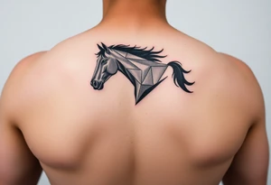 horse silhouette 
from the front tattoo idea