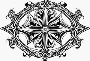 Maltese cross tattoo idea