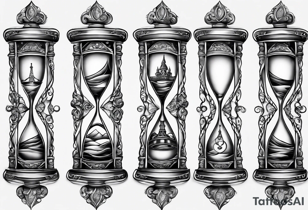 infinity symbol as an hourglass tattoo idea
