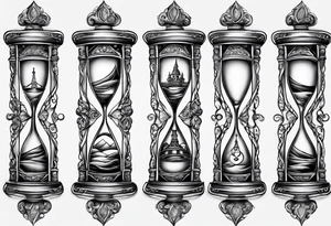 infinity symbol as an hourglass tattoo idea