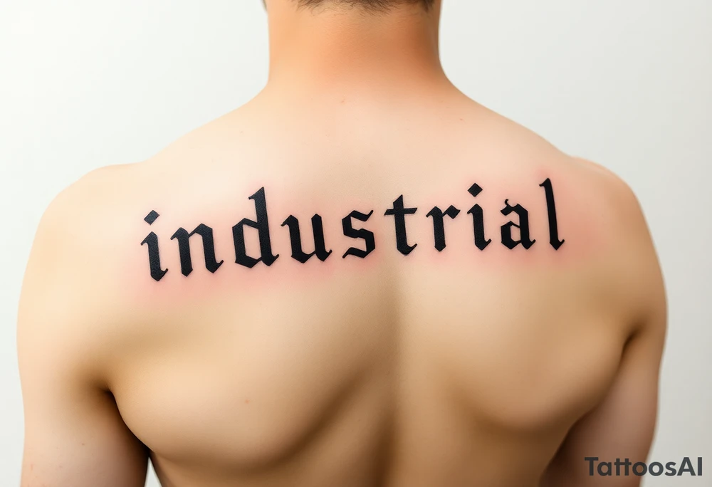 industrial silence tattoo idea