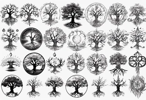 Spiritual tree tattoo idea