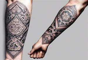 British, forearm tattoo, geometric, subtle, men, culture, iconic tattoo idea