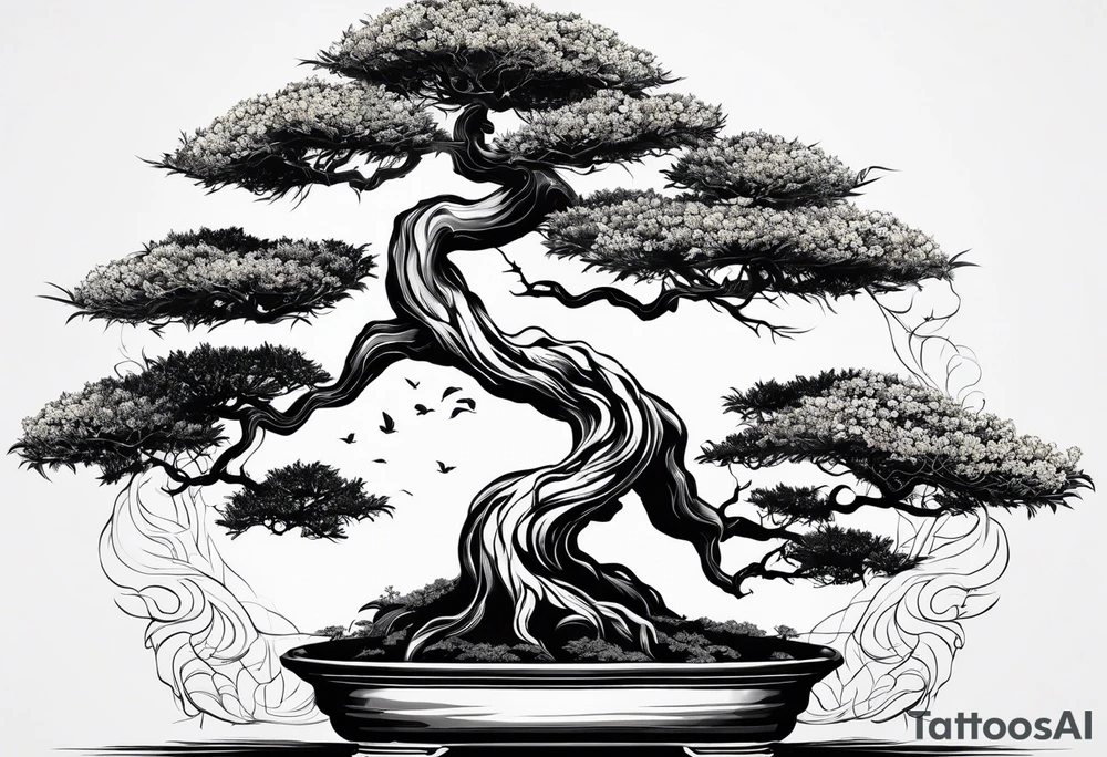 bonsai. dark tattoo idea
