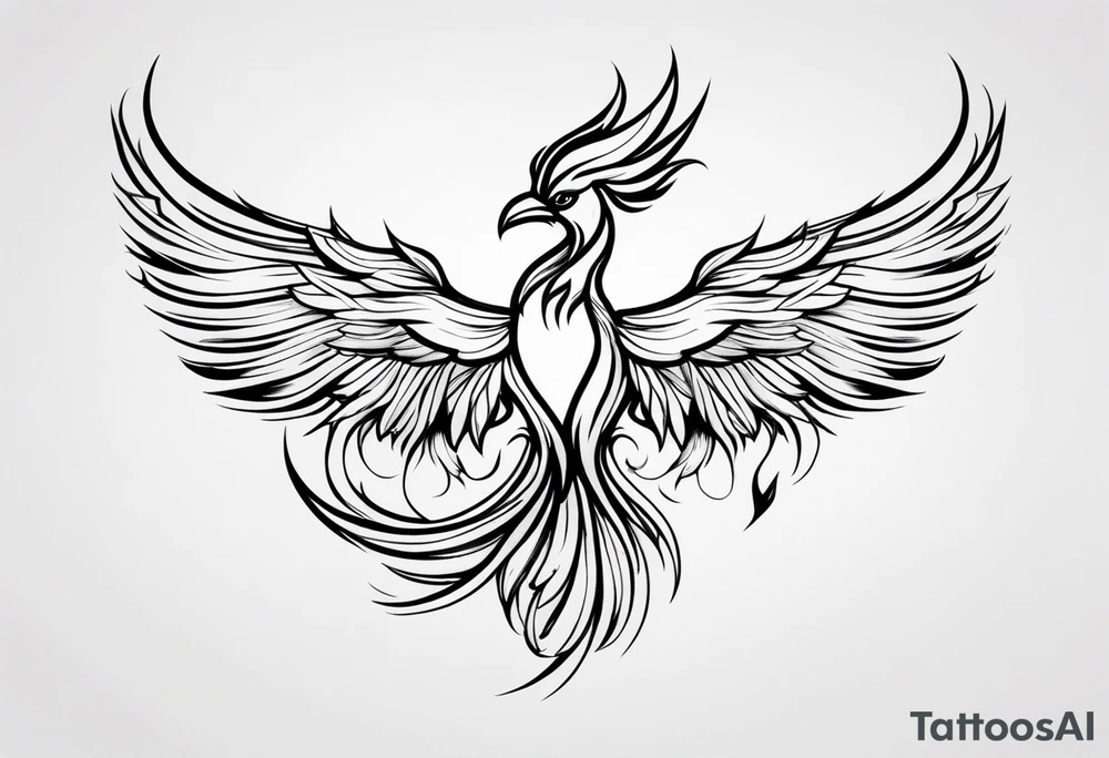 pen and pheonix tattoo idea