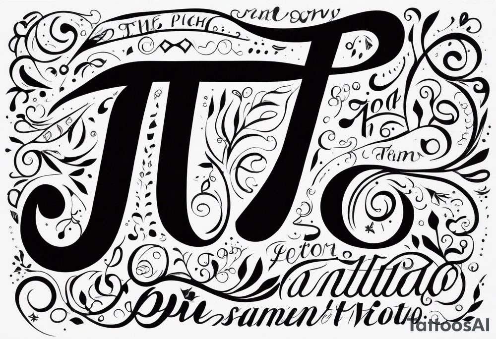 PI tattoo script tattoo idea