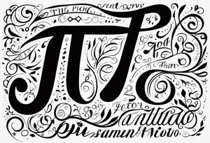 PI tattoo script tattoo idea