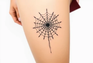 spiderweb tattoo idea