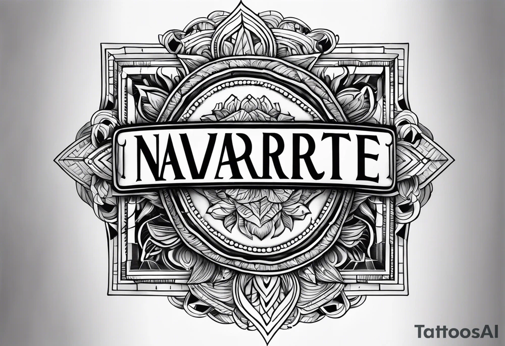 Navarrete last name tattoo idea