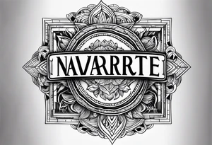 Navarrete last name tattoo idea