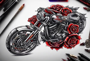 death pointing out tattoo idea