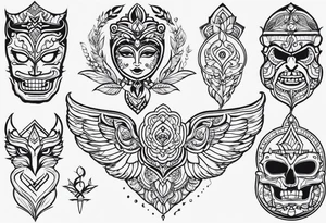 Маски на две ноги tattoo idea