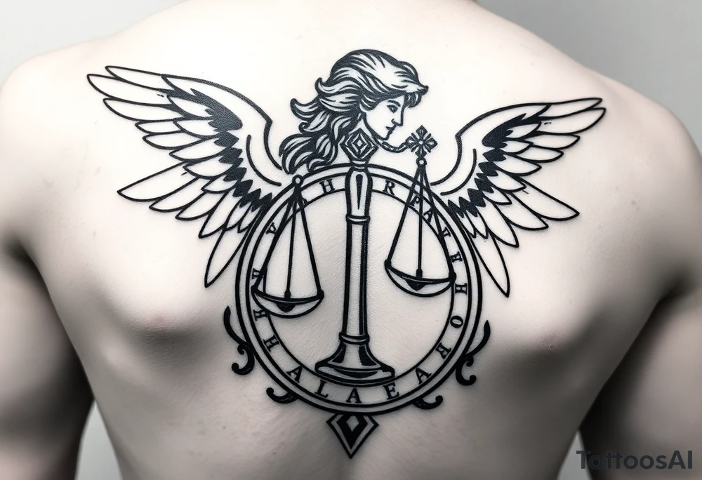 Angel Leonardo, signo zodiacal libra, circulo de música electrónica favorita tattoo idea