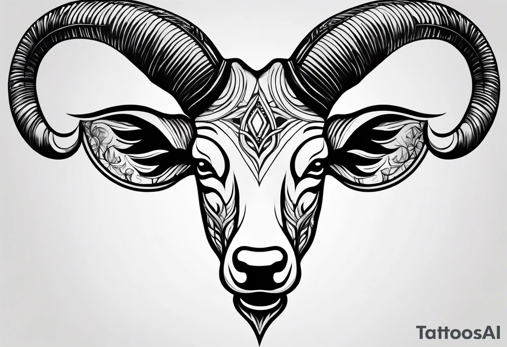Aries horns tattoo idea