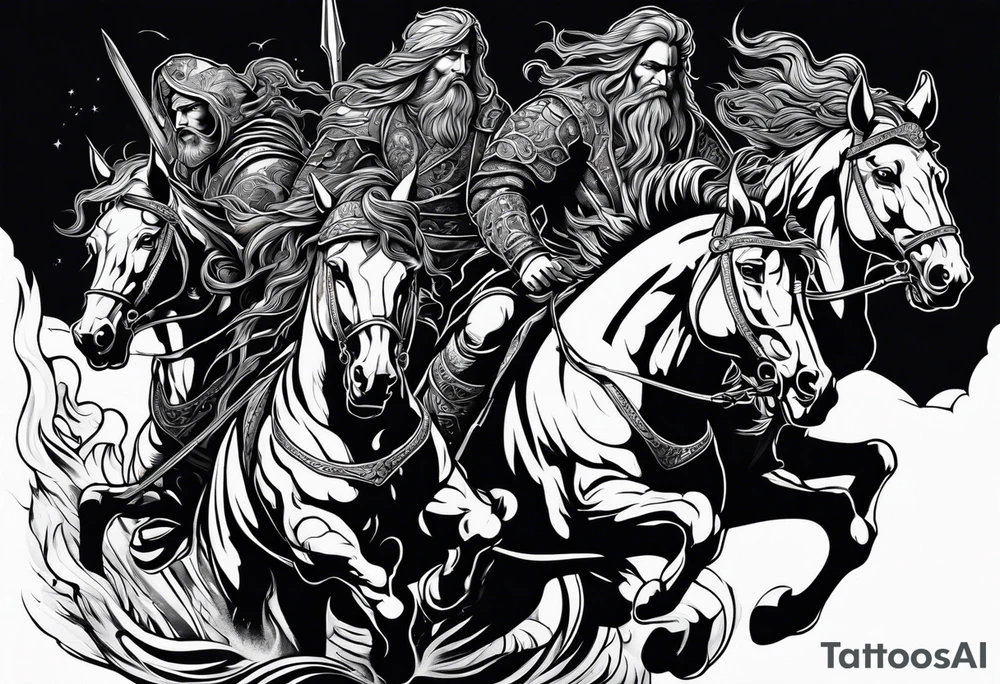 Four Horsemen of the Apocalypse tattoo idea