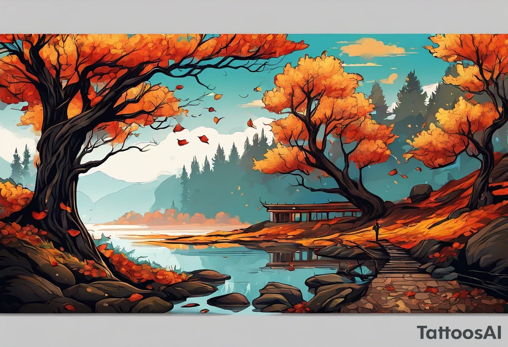 If you feel like you are losing everything, remember tress lose their leaves every year, yet they still stand tall and wait for better days to come. tattoo idea