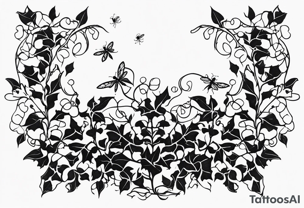 ivy, ants, tattoo idea