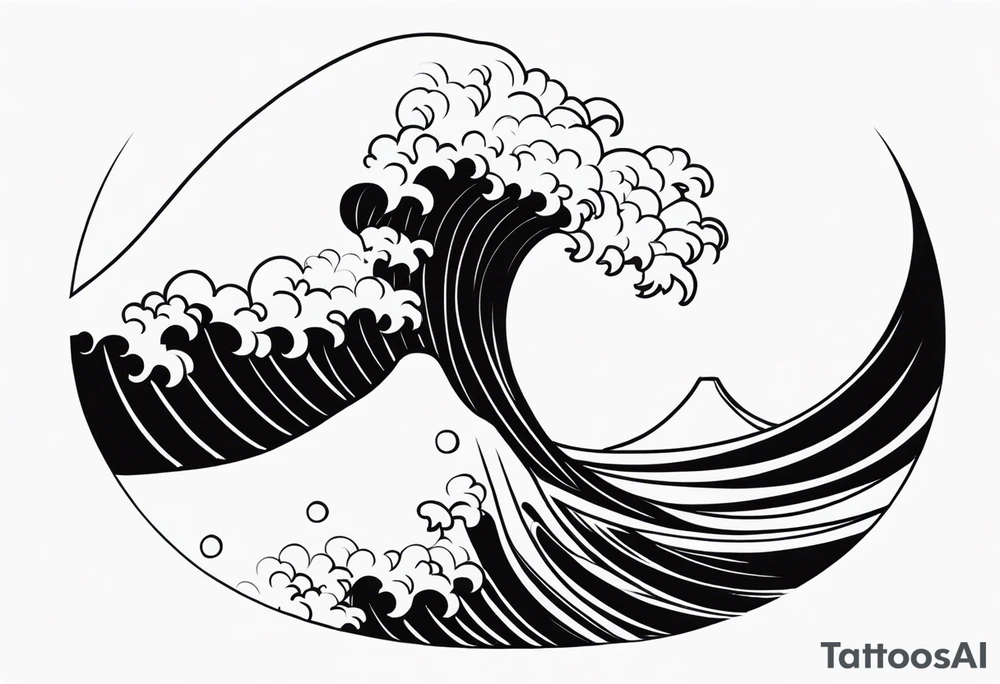 wave emoji tattoo tattoo idea