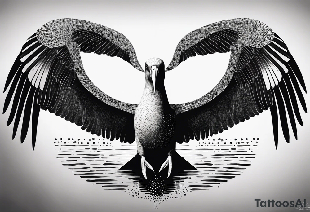giant albatross tattoo idea