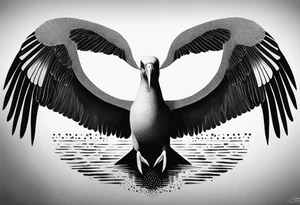 giant albatross tattoo idea